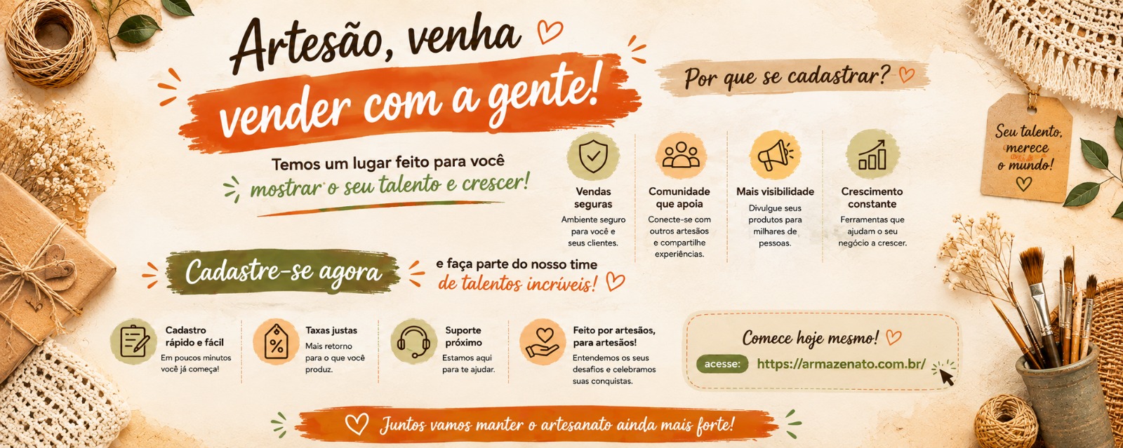 Banner principal do Armazenato